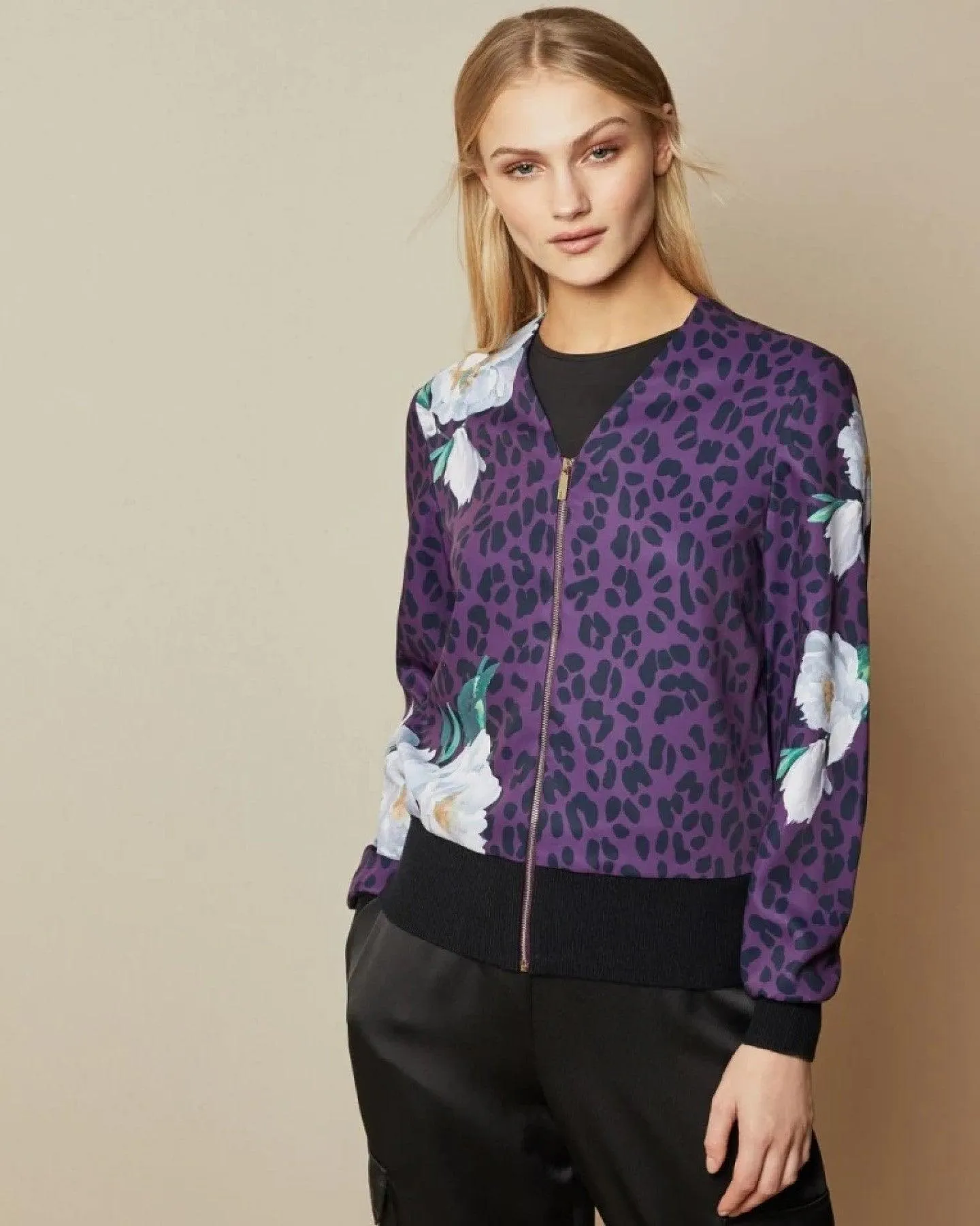 Willow Zip Print Cardigan